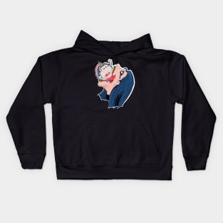 Creepy and cute woman Kids Hoodie